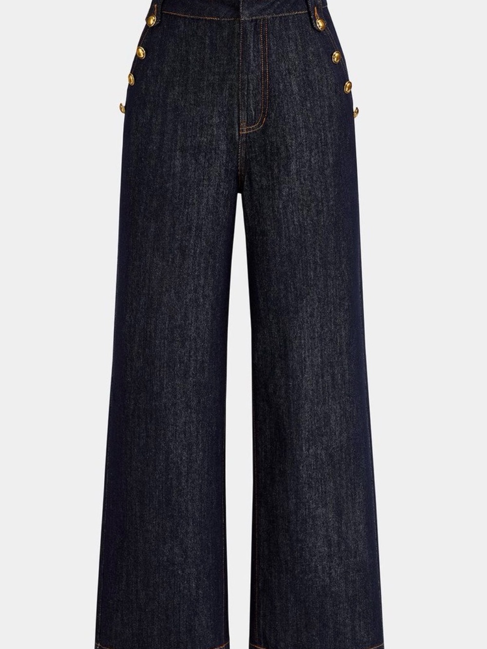 Commense  Wide-Leg Dark Indigo Jeans